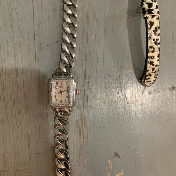 Michele Deco Mini Diamond & Stainless Steel Watch - Picture 2 of 7